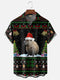Men's Christmas Funny Graphic Short Sleeve Hawaiian Shirt